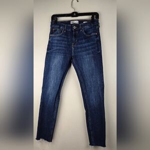 Zara Women's Blue Skinny Jeans Size 8